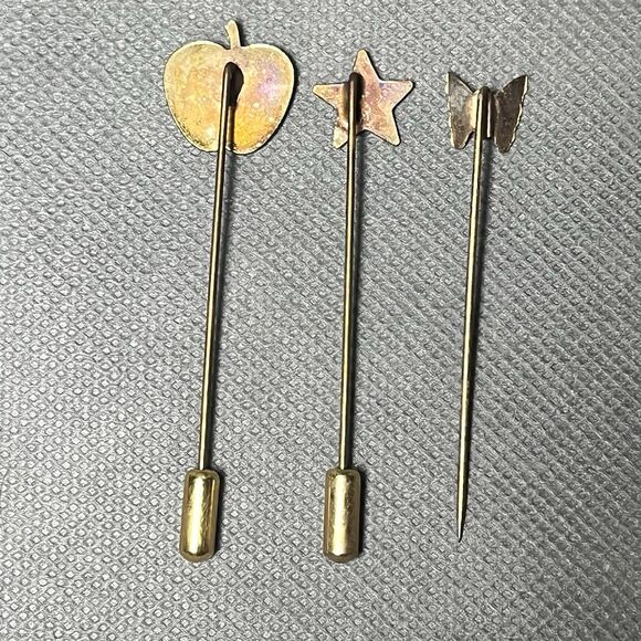 Vintage Hat Pin/Straight Pin Lot With Hat Pin Jewelry Box-Original - Picture 6 of 16